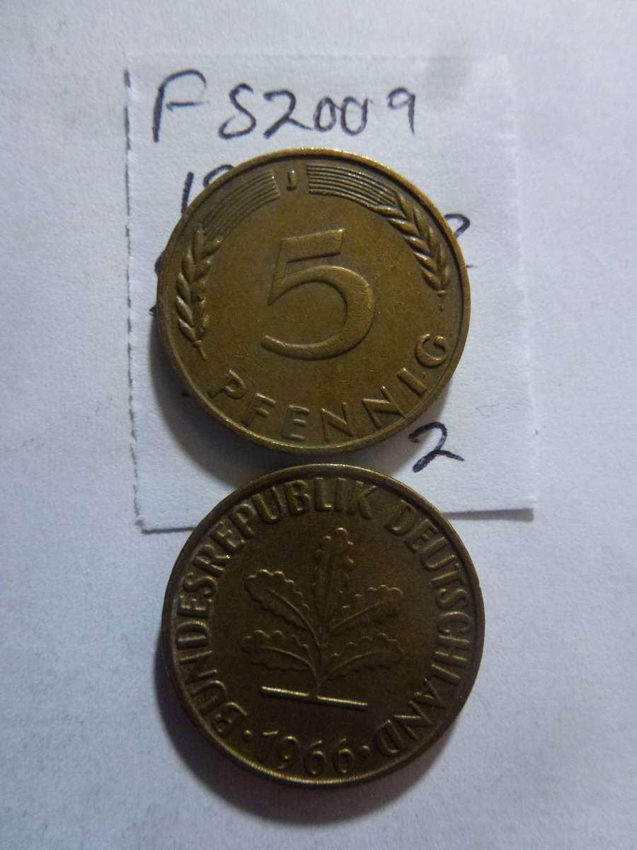 1966 Germany 5 pfennig