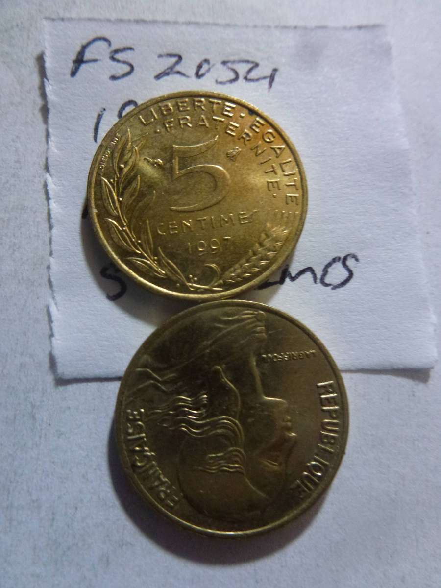 1997 France 5 centimes