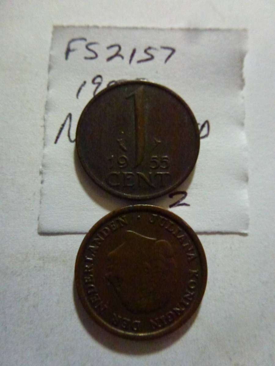 1955 Netherlands 1 cent