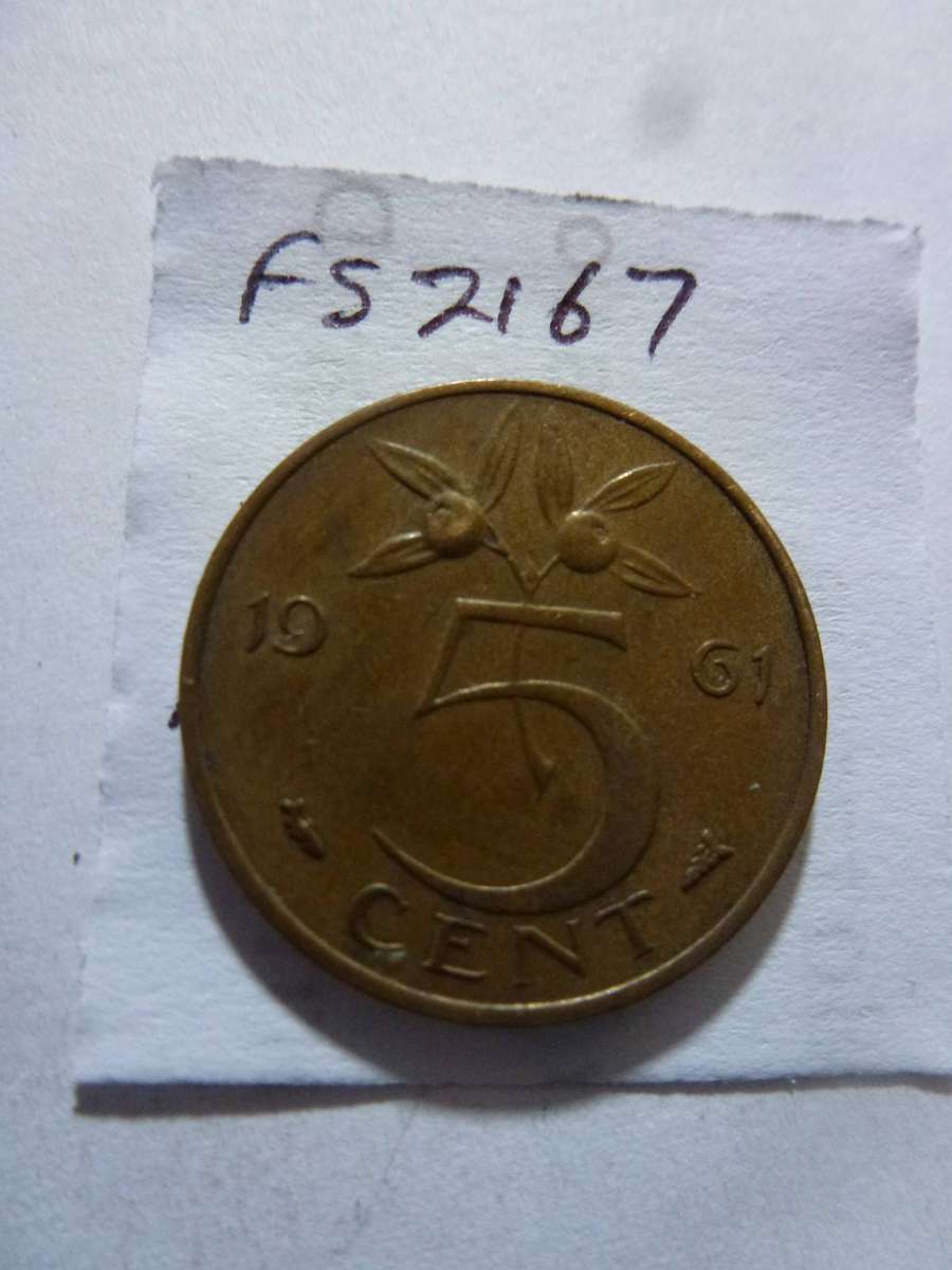 1961 Netherlands 5 cent