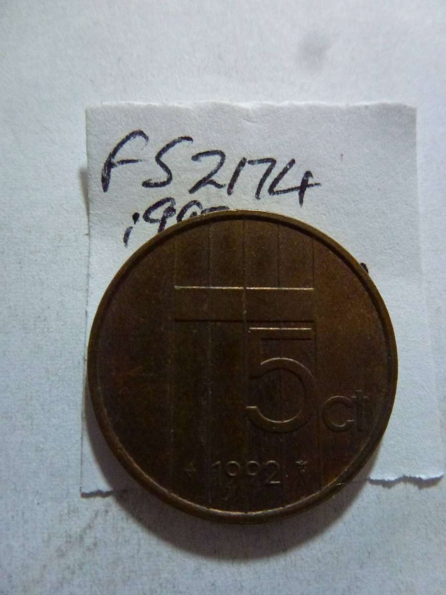 1992 Netherlands 5 cent