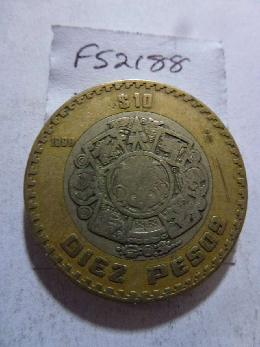 1998 Mexico 10 peso