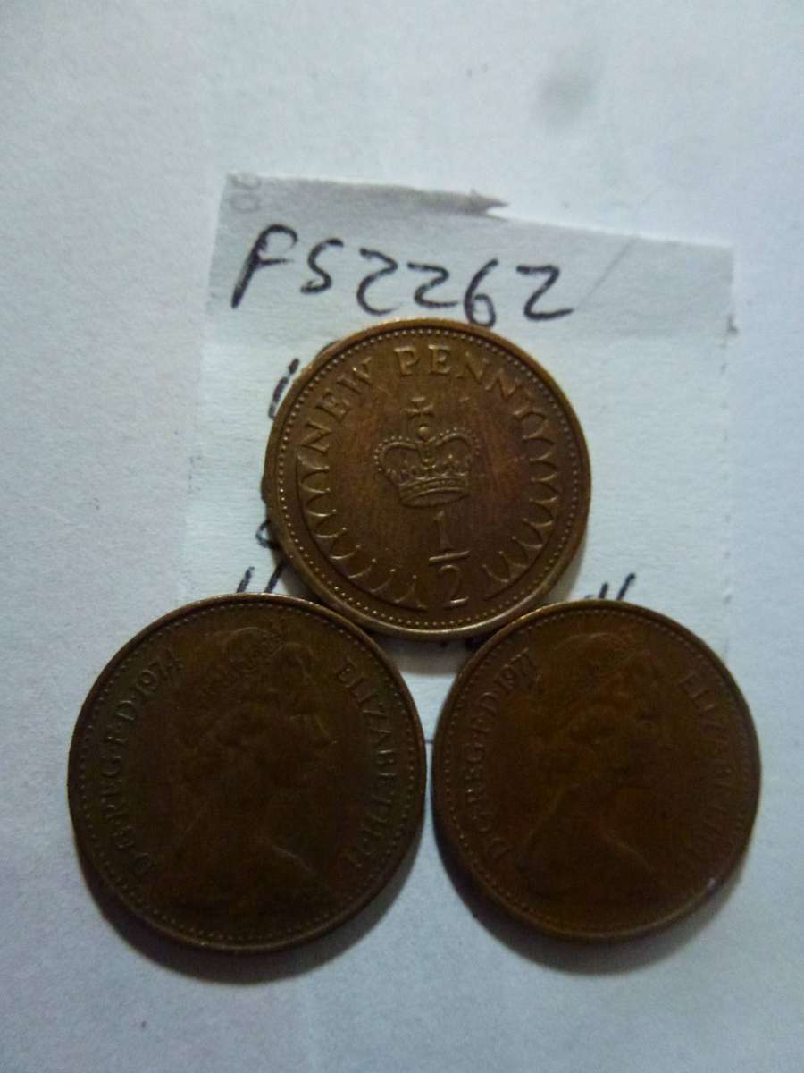 1971 Great Britain 1/2 new penny