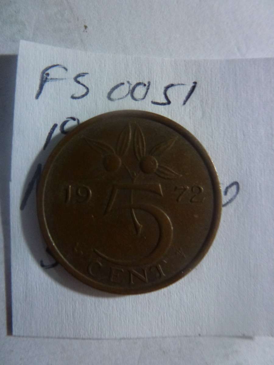 1972 Netherlands 5 cent
