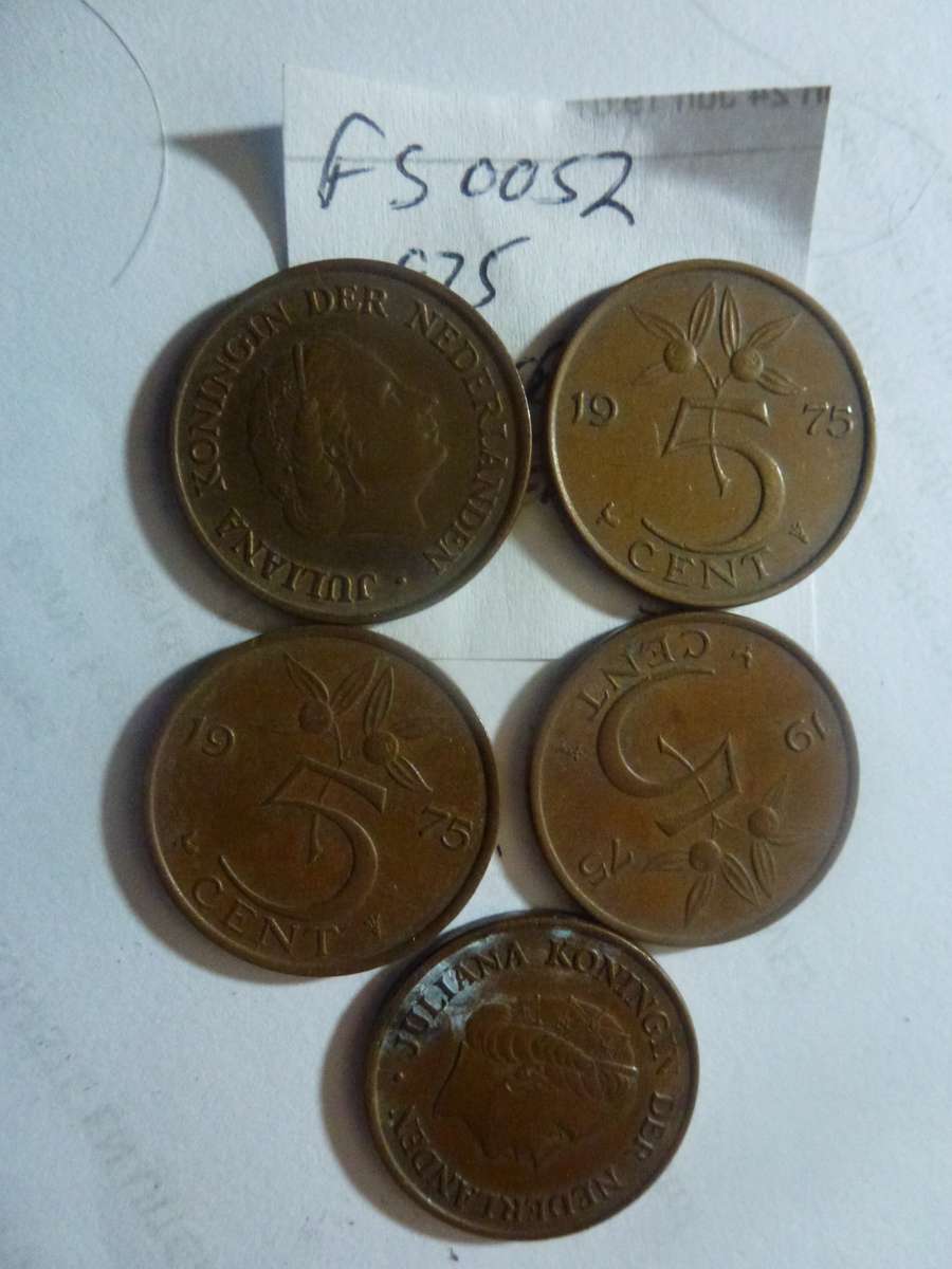 1975 Netherlands 5 cent
