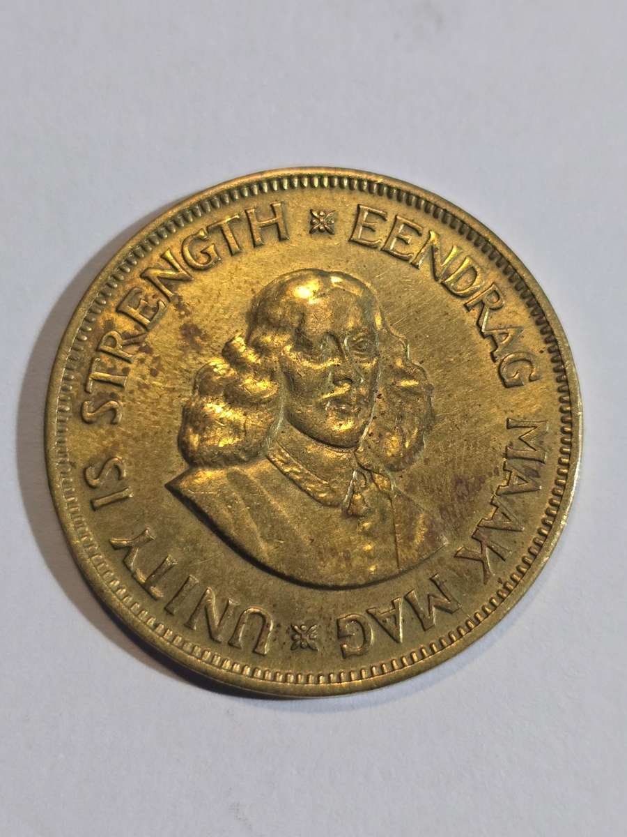 1964 Old SA 1 cent coin - MS