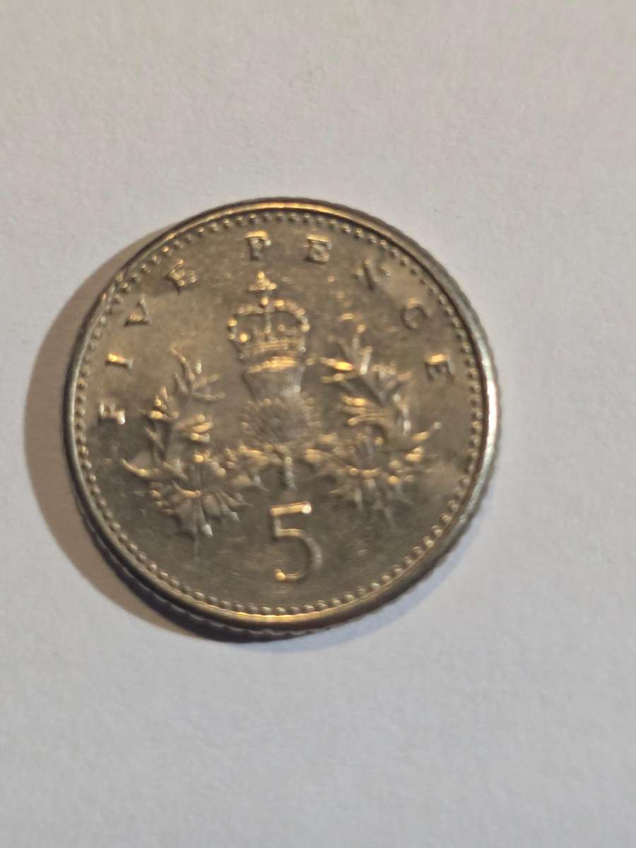 UK 5 Pence silver