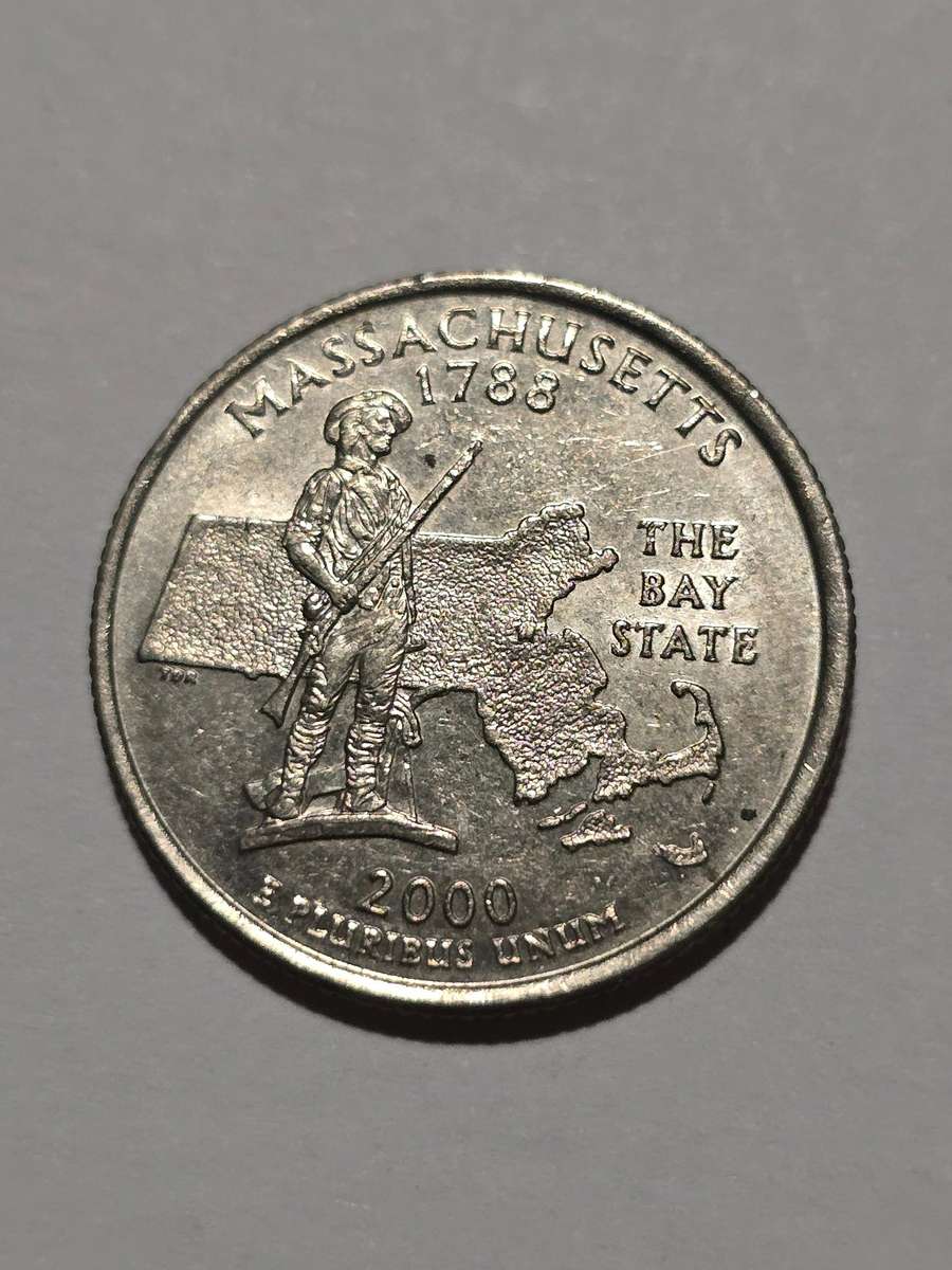 2000 USA Massachusetts 1/4 Dollar