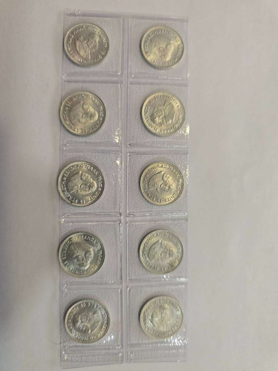 10 1961 First edition SA Tickeys Uncirculated