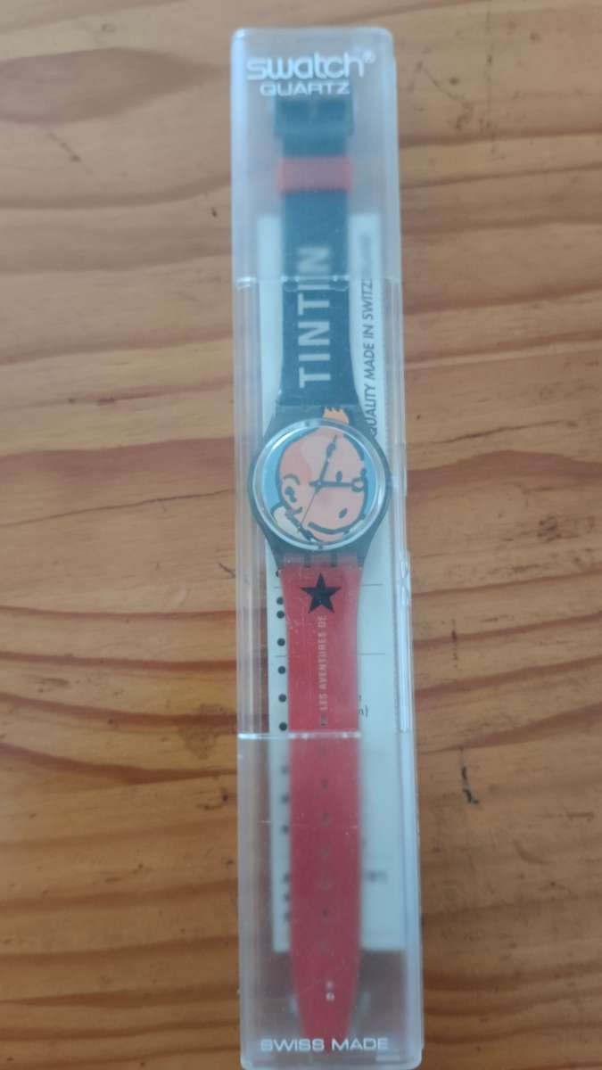 TinTin Swatch Watch Limited Edition 2004 - GM165 - Les Aventures De Tin