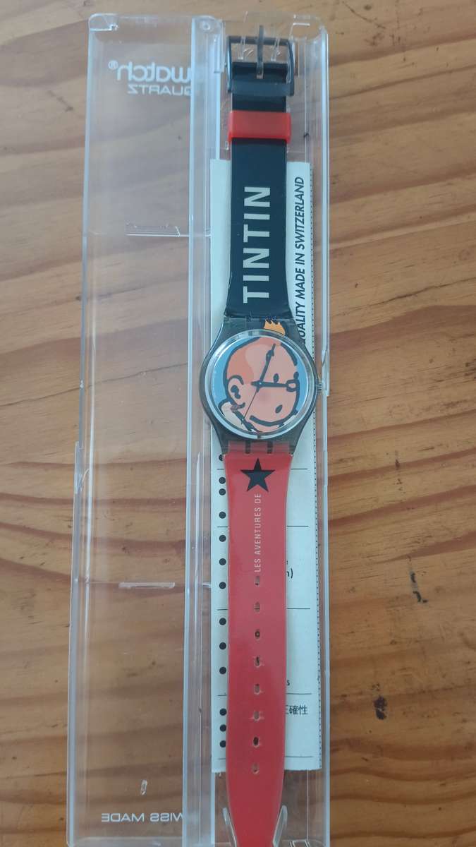 TinTin Swatch Watch Limited Edition 2004 - GM165 - Les Aventures De Tin
