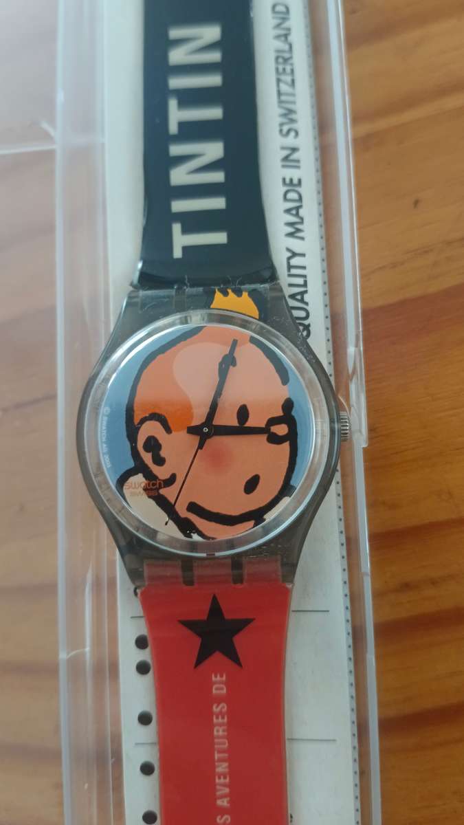 TinTin Swatch Watch Limited Edition 2004 - GM165 - Les Aventures De Tin
