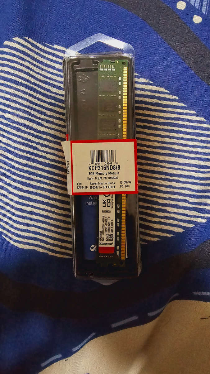 kingston 8gb memory ram ddr3 brand new