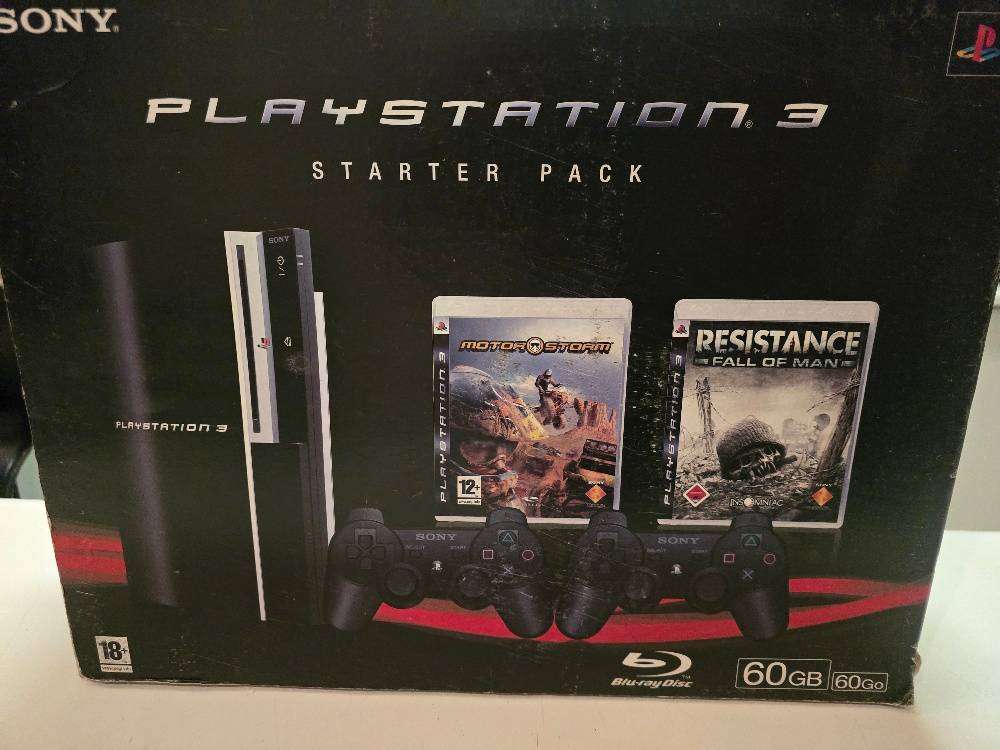 Early PS3 model with full backward compatibility (PS1 & PS2 support) with 4 USB PORTS Model CECHC04