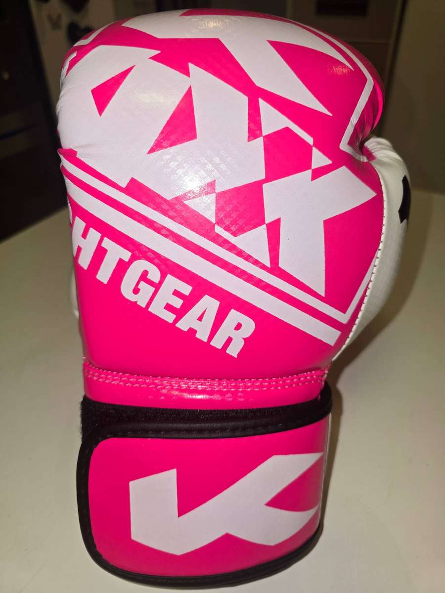 Pink & White Kixx Boxing Gloves