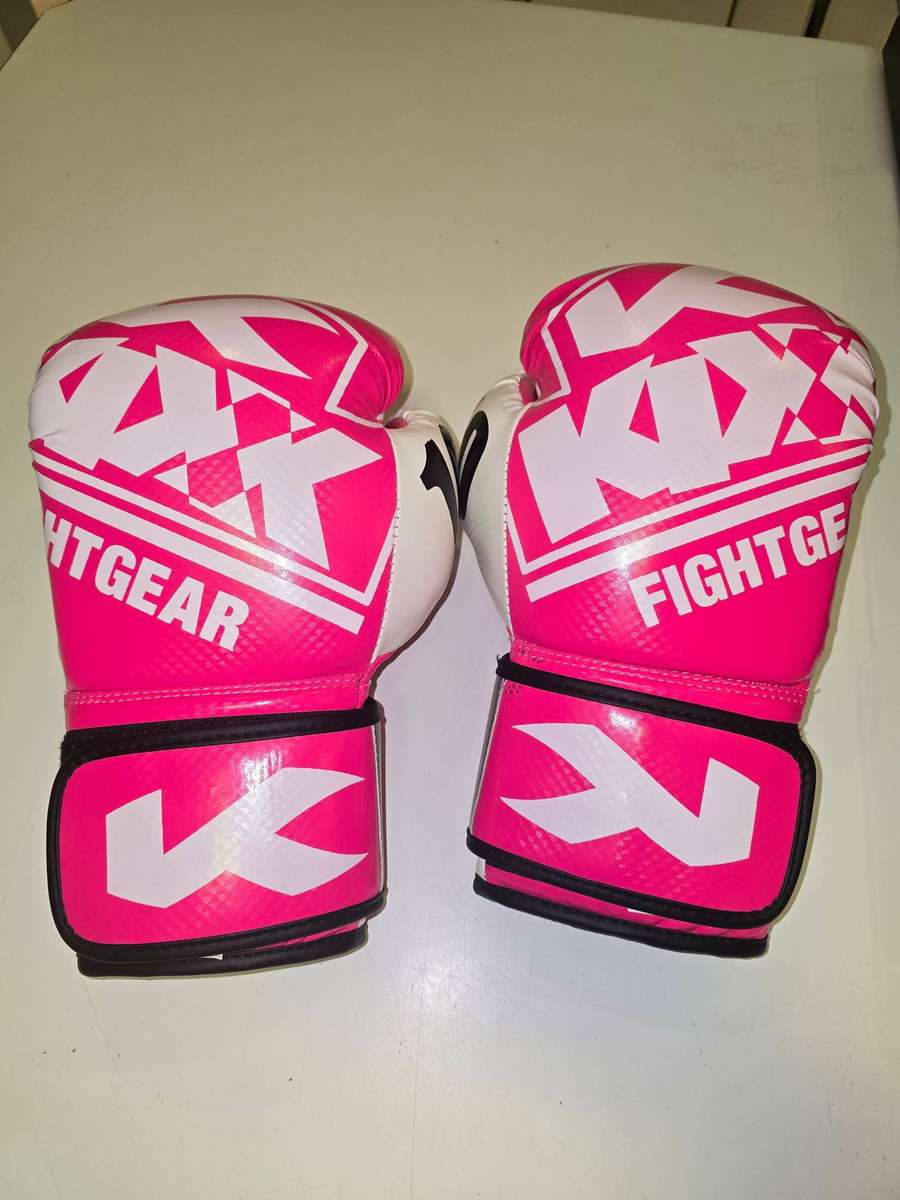 Pink & White Kixx Boxing Gloves
