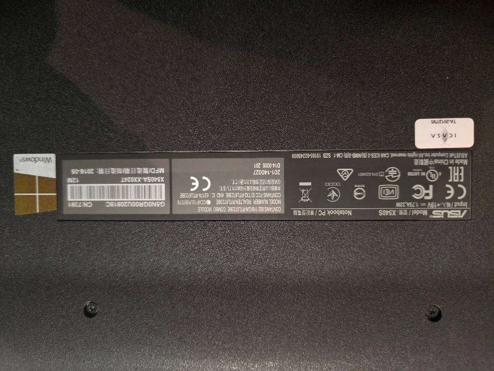 ASUS X540S WITH ORIGINAL CHARGER