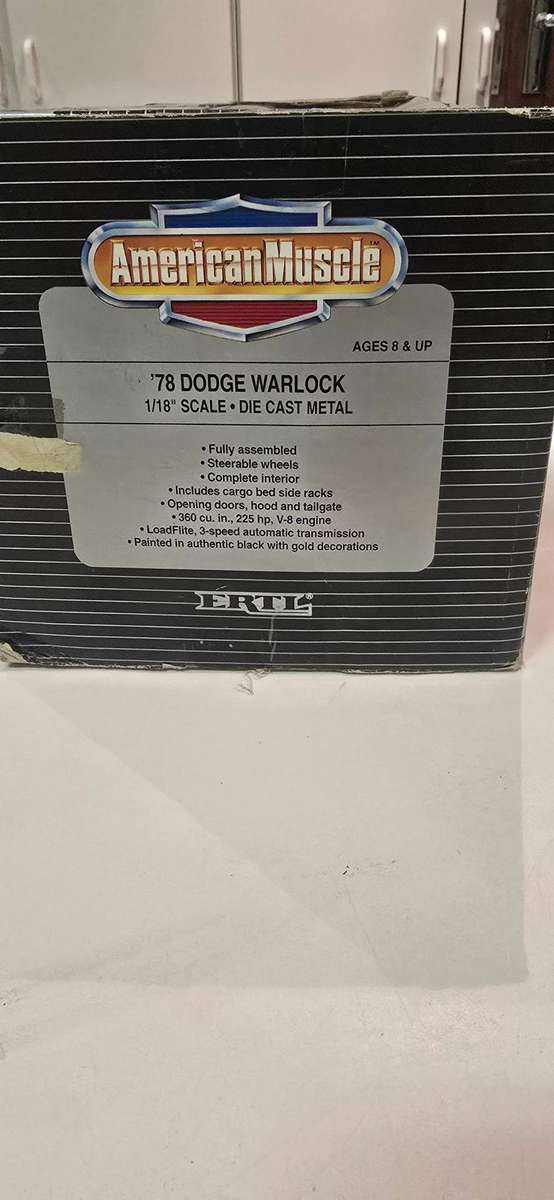 ERTL AMERICAN MUSCLE 78 DODGE WARLOCK DIE CAST SCALE 1/18