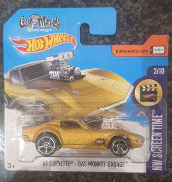 HOTWHEELS '68 CORVETTE GAS MONKEY GARAGE