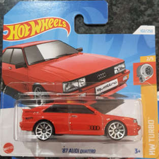 HOTWHEELS '87 AUDI QUATTRO