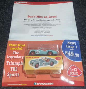 DINKY TOYS TRIUMPH TR2 SPORT SCALE 1:43