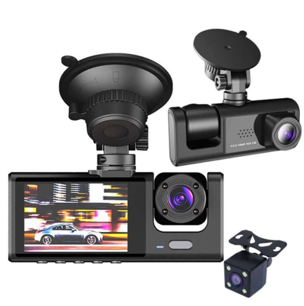 3 Channel HD 1080P Video Recorder Dashcam DVR Black Box