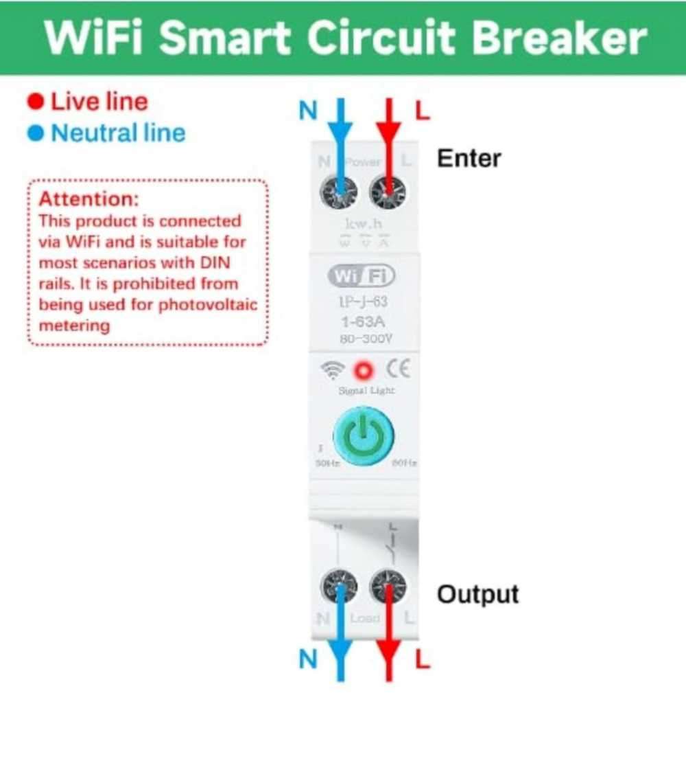 Smart WiFi Geyser timer- Smart Life/Tuya app - No metering function