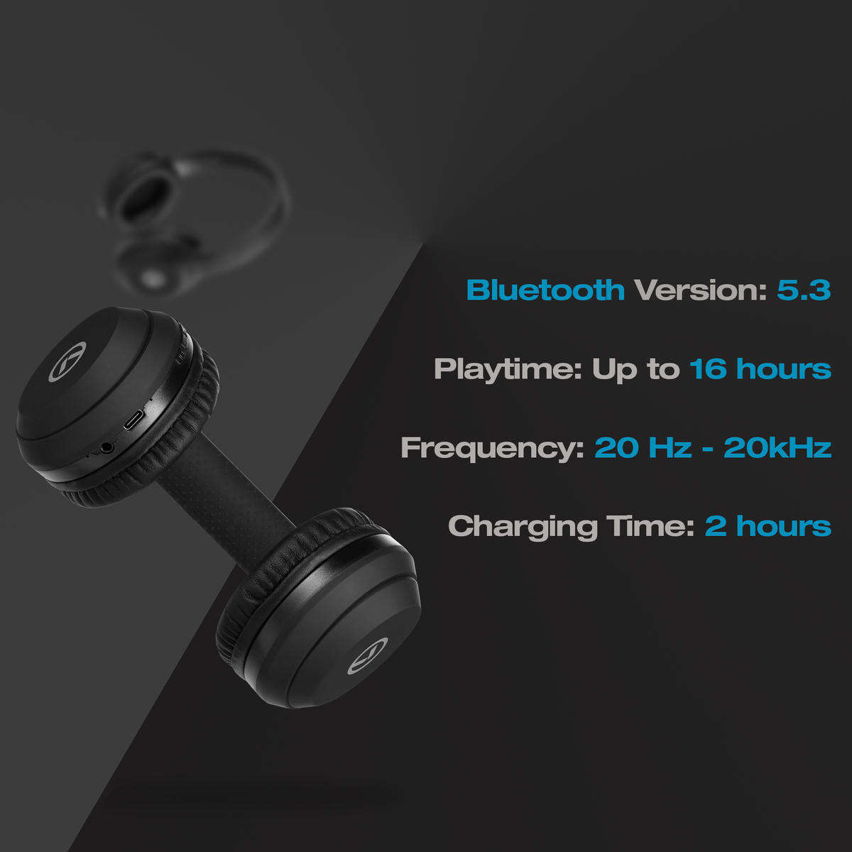 Amplify Chorus 2.0 Bluetooth Headphones - Black
