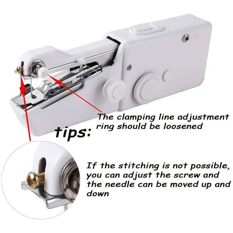 Portable Handheld Sewing Machine  Quick and Easy Repairs for Fabric and Clothing