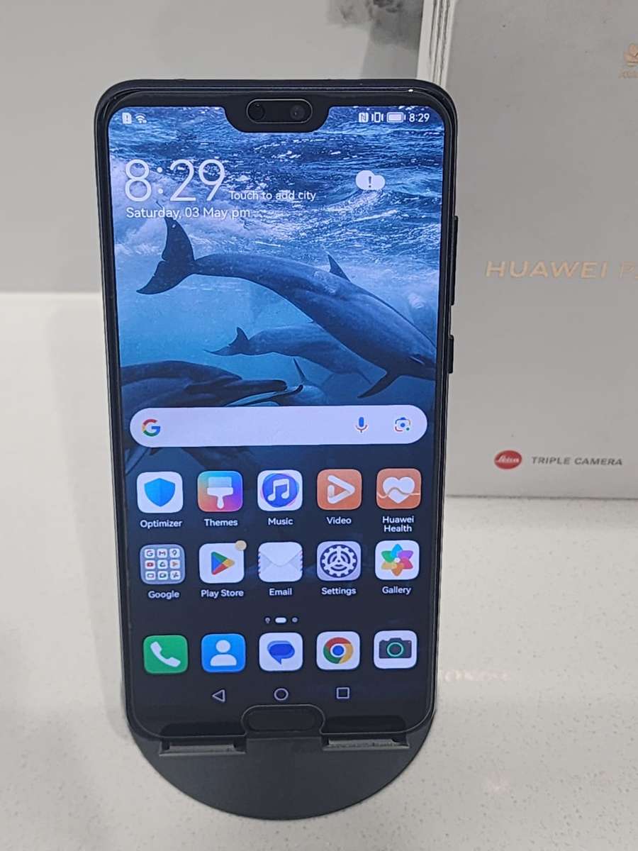 Huawei P20 Pro (128GB, Black) - OLED Display, Original Box + Cable