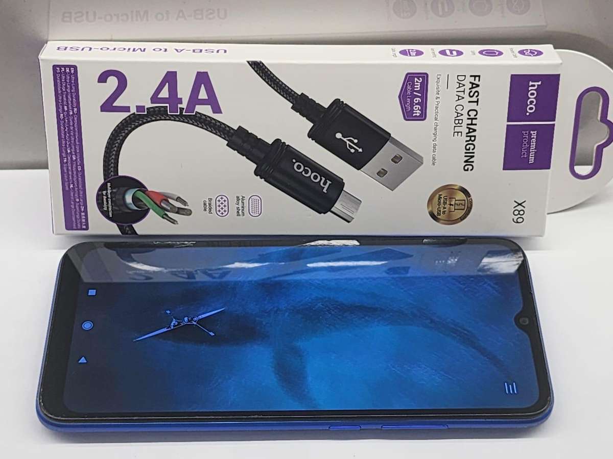 Xiaomi Redmi 9A (Blue)  Used  Read Description  No Box  Broken Camera Glass  New Charging Cable