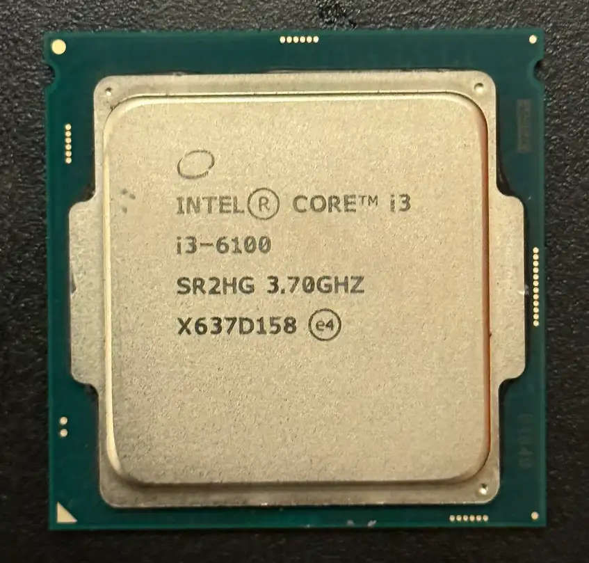 PREOWNED Intel Core i3 6100 6th Gen Processor/2 Cores/4 Threads @ 3.7GHz