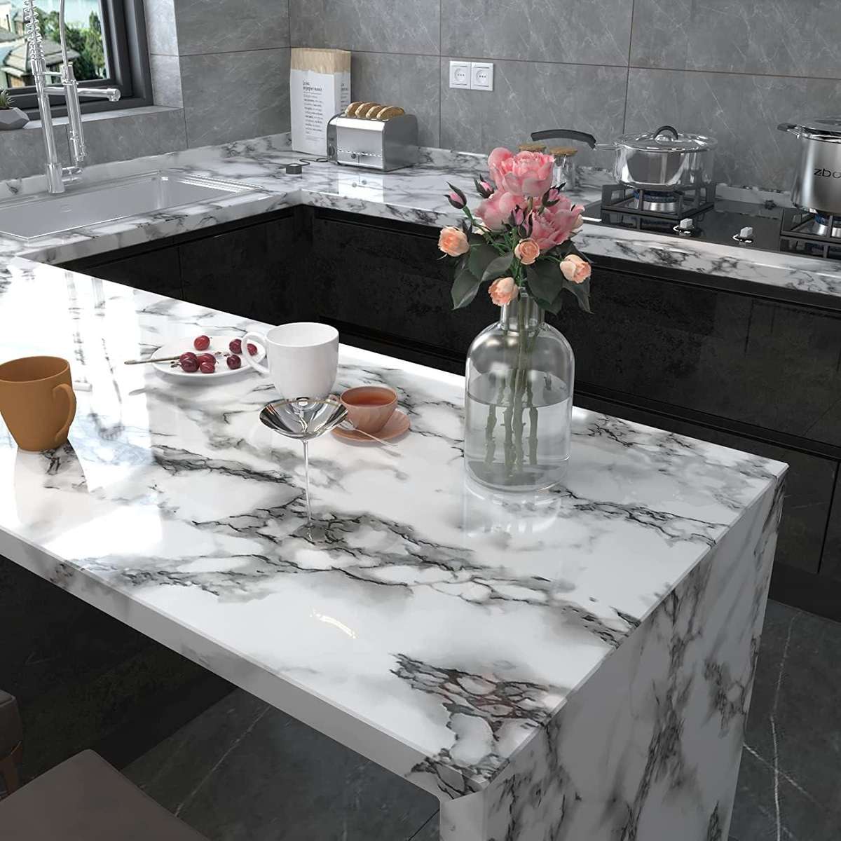 Marble Wallpaper roll (Waterproof) - 1.2m * 3m