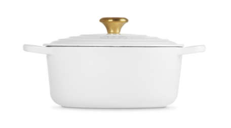Le Creuset | Cast Iron Signature Round Casserole (Matt White | 24cm)