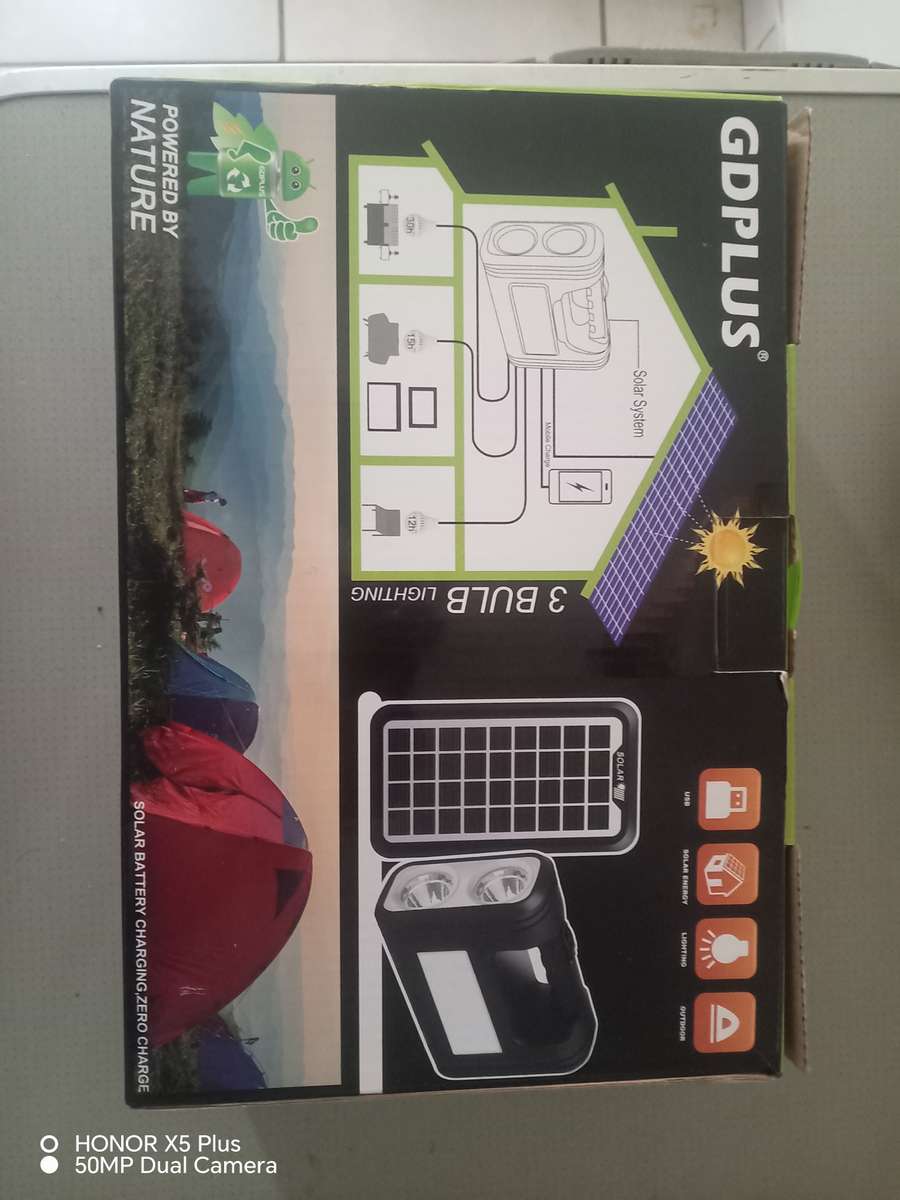 Solar lights and charging station