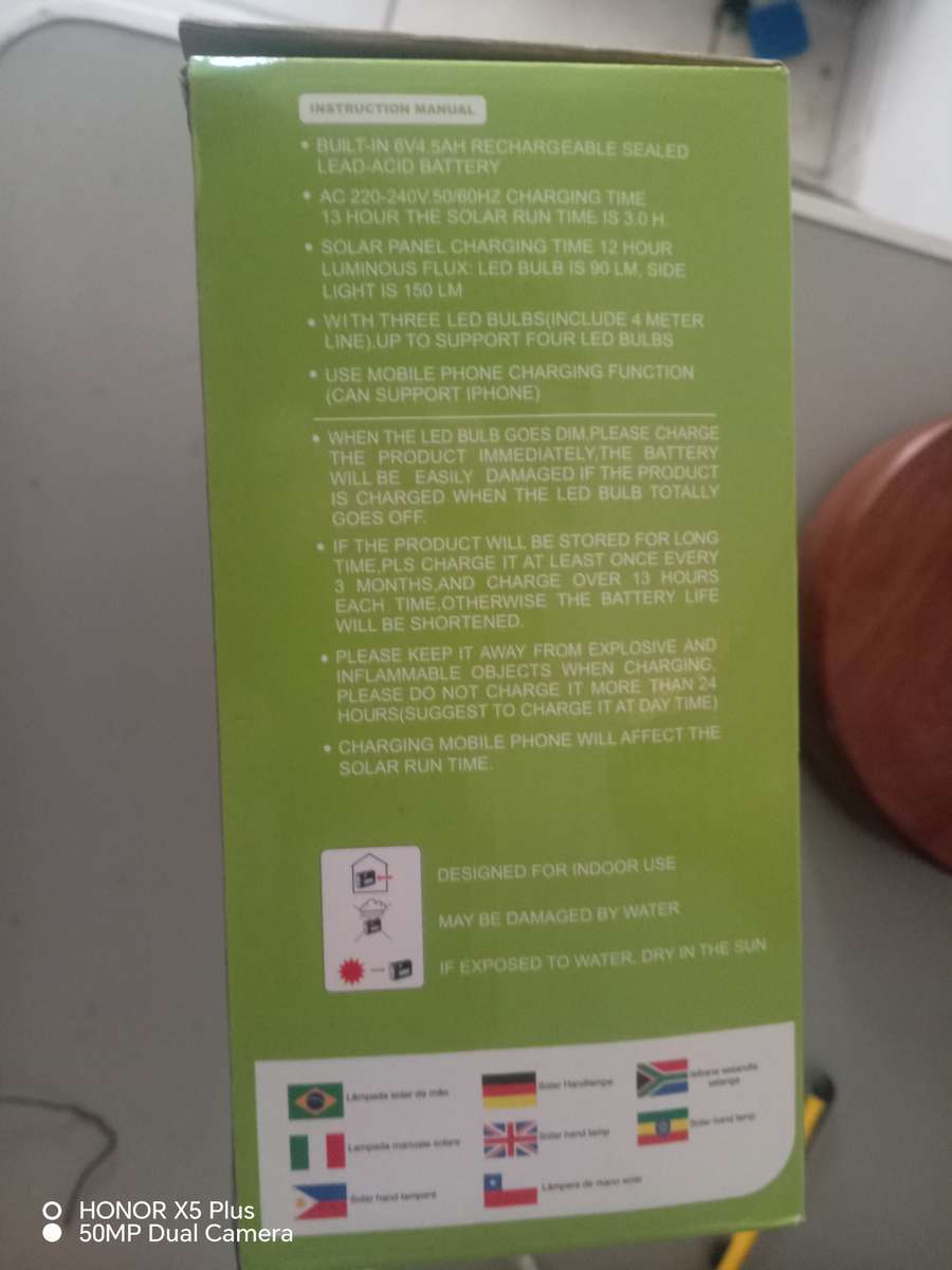 Solar lights and charging station