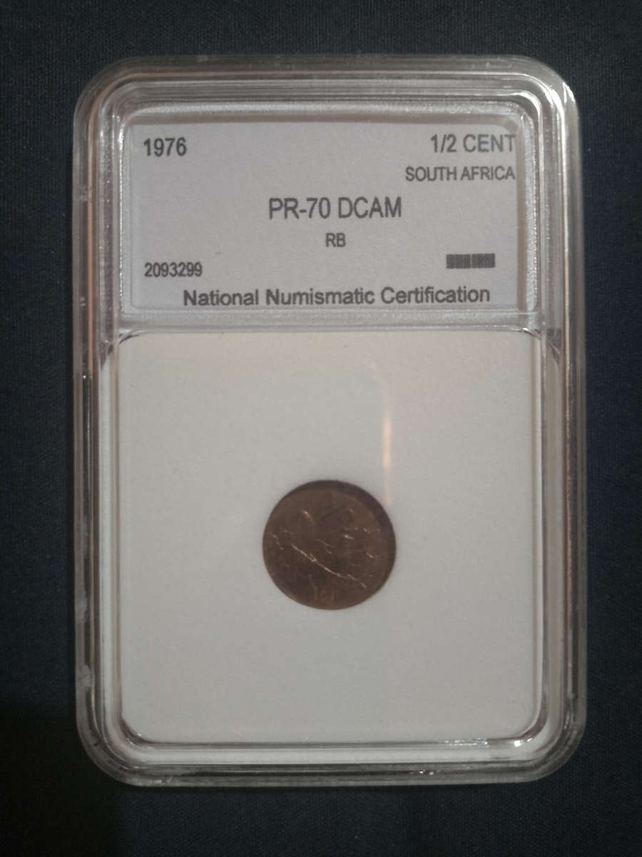 1976 PR-70 1/2cent NNC Graded