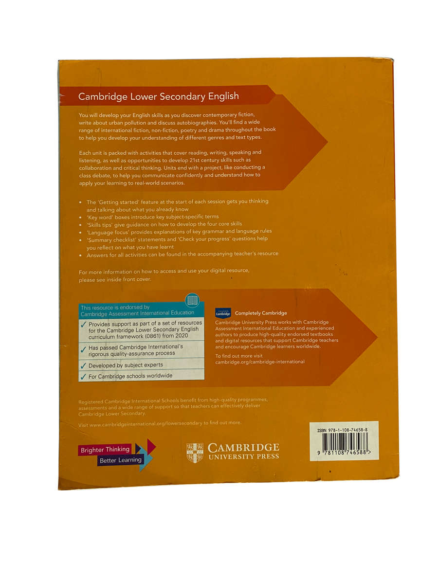 Cambridge Lower Secondary English Learner's Book 7 with Digital Access (1 Year)