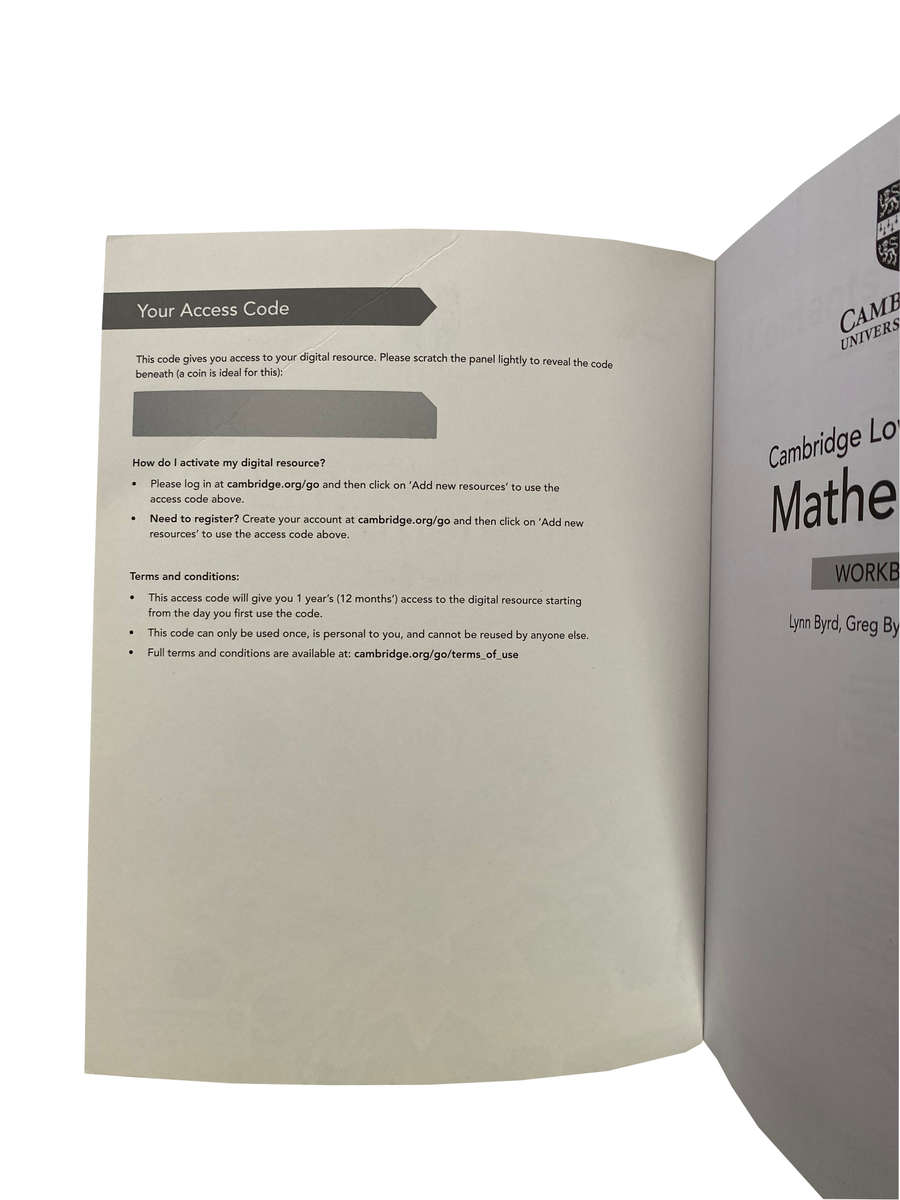 Cambridge Lower Secondary Mathematics Workbook 7 with Digital Access (1 Year)