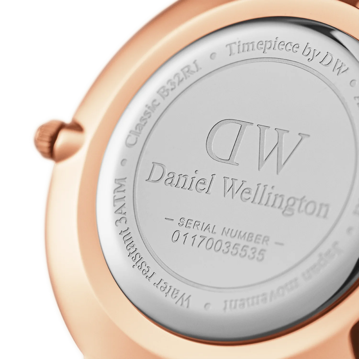 Daniel Wellington Women's Watch - Sheffield Brown Leather (DW00100230) - Rose Gold Case, white dial