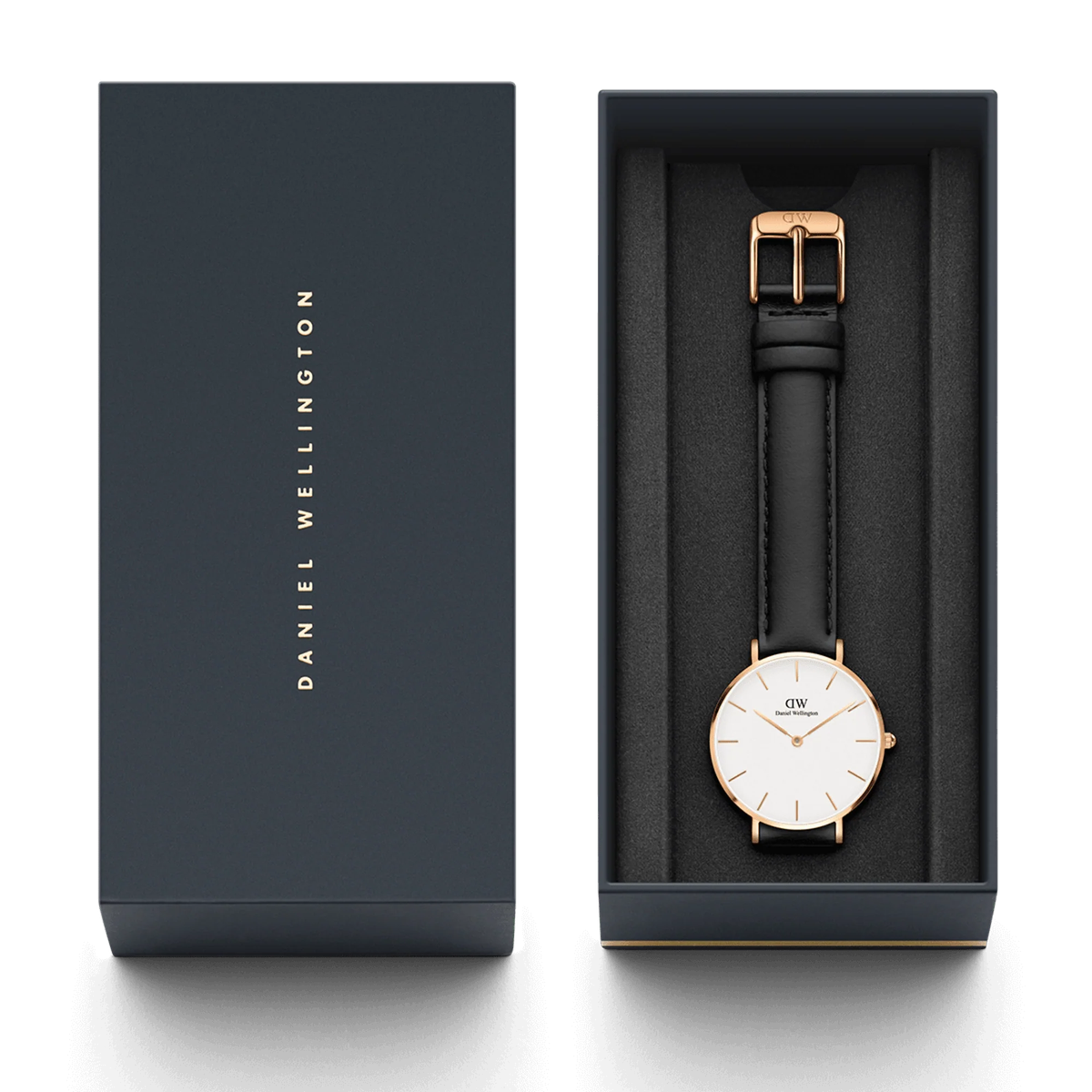 Daniel Wellington Women's Watch - Sheffield Brown Leather (DW00100230) - Rose Gold Case, white dial