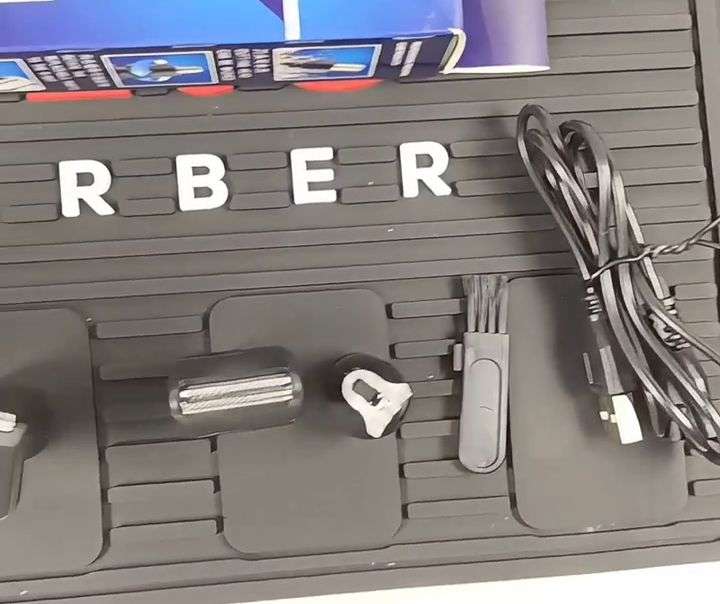 Kemei 4-in-1 Professional Grooming Kit, USB Rechargeable Nose & Ear Hair Trimmer, Beard and Eyebrow