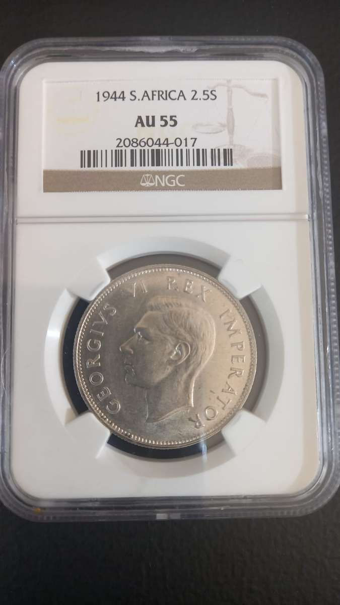 1944 South African 2.5 Shilling