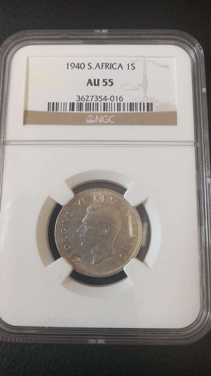 1940 South Afric 1 shilling AU55