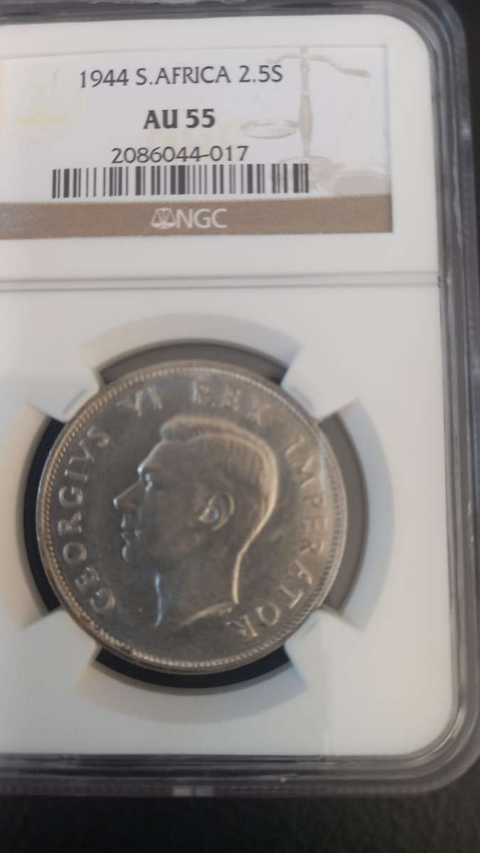 1944 South African 2.5 Shilling