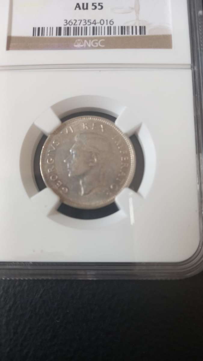 1940 South Afric 1 shilling AU55