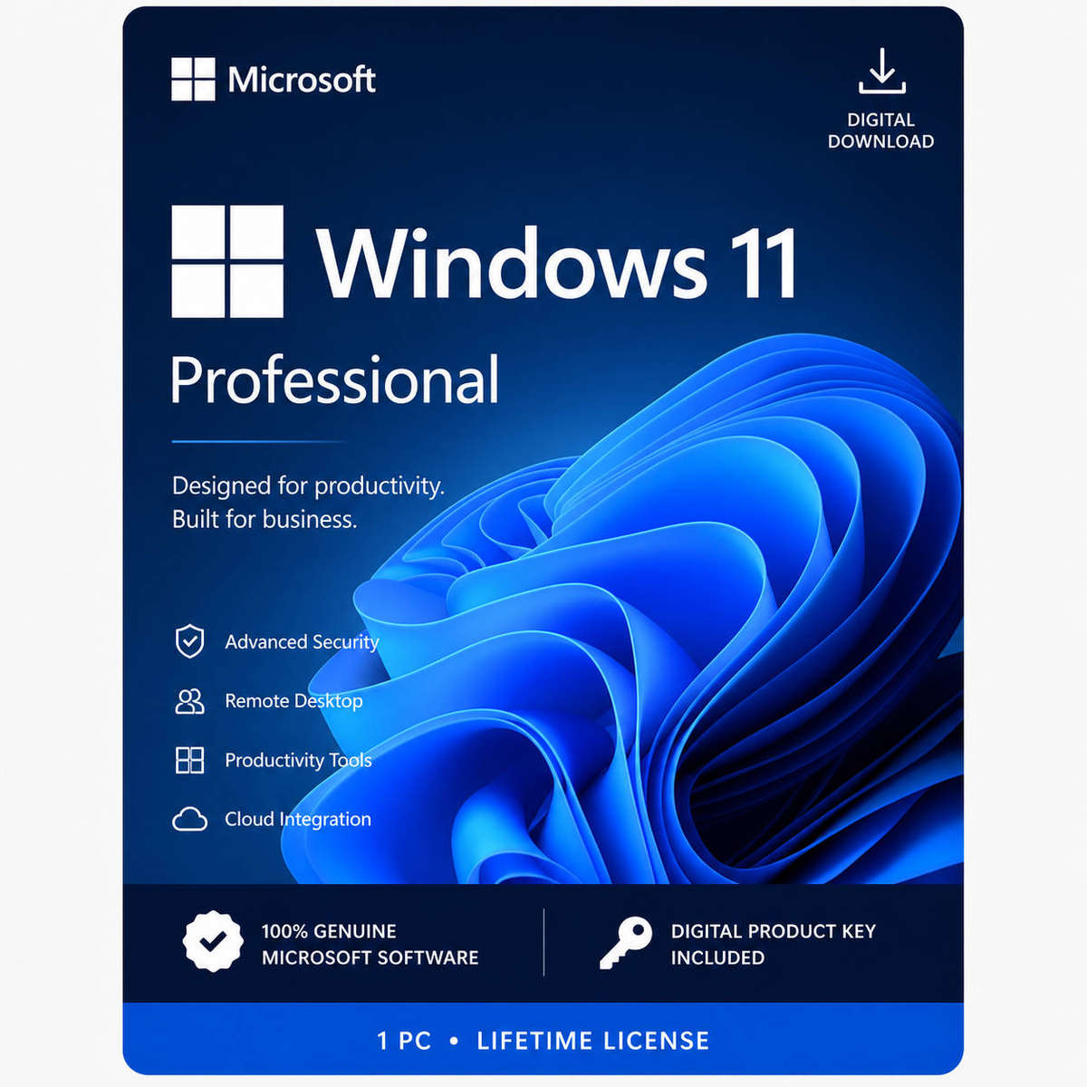 Windows 11 Professional Retail - Digital License Only