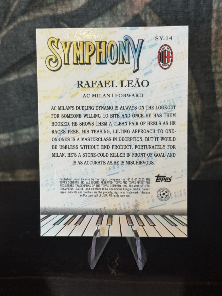 2024-25 Topps Finest - Rafael Leao Symphony Refractor - AC Milan