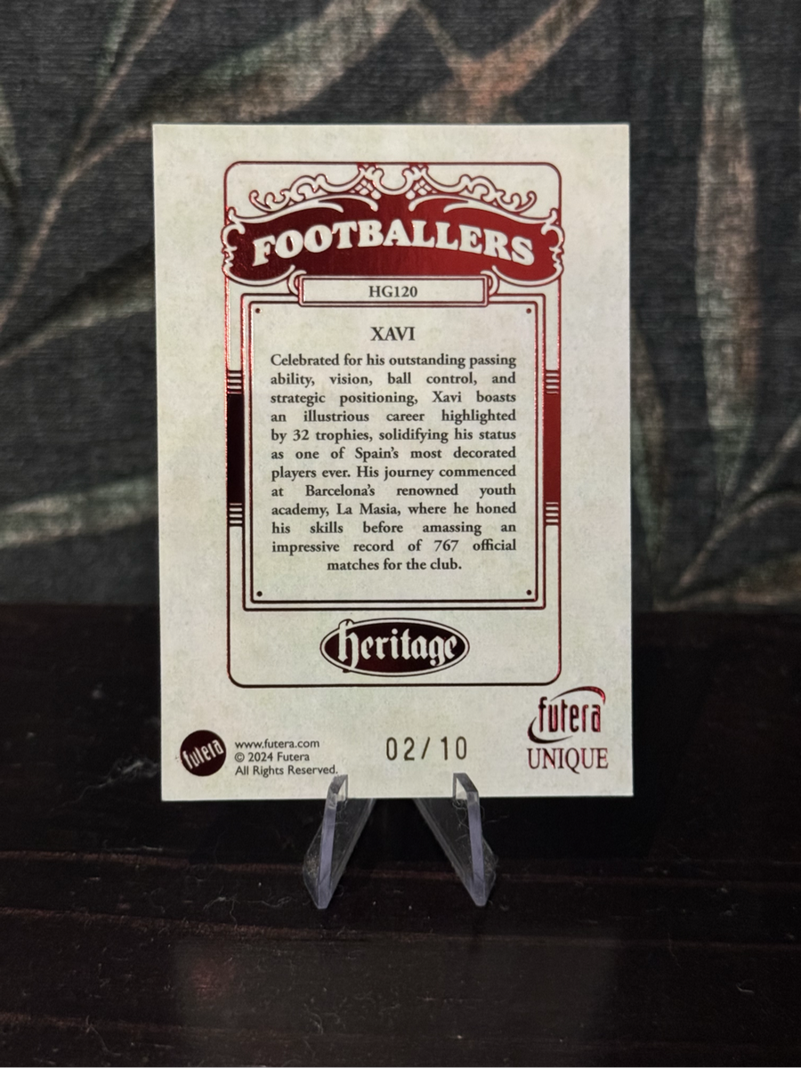 2024 Futera - Xavi Heritage 02/10 - Spain