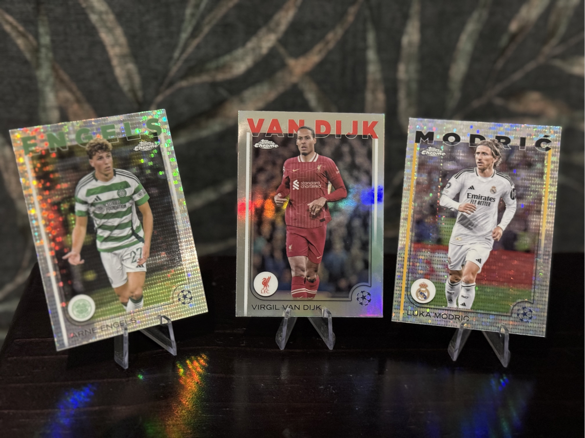 2025 Topps Chrome - Modric, Van Dijk & Engels - 3 Cards